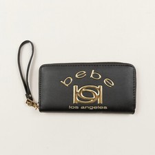 Bebe Kayla Zip Around Wallet Black Pre-owned/as pictured 