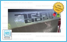 Silverado Trail Boss Decals Bed Stickers Graphic Matte Flat Blackout Sg1a0