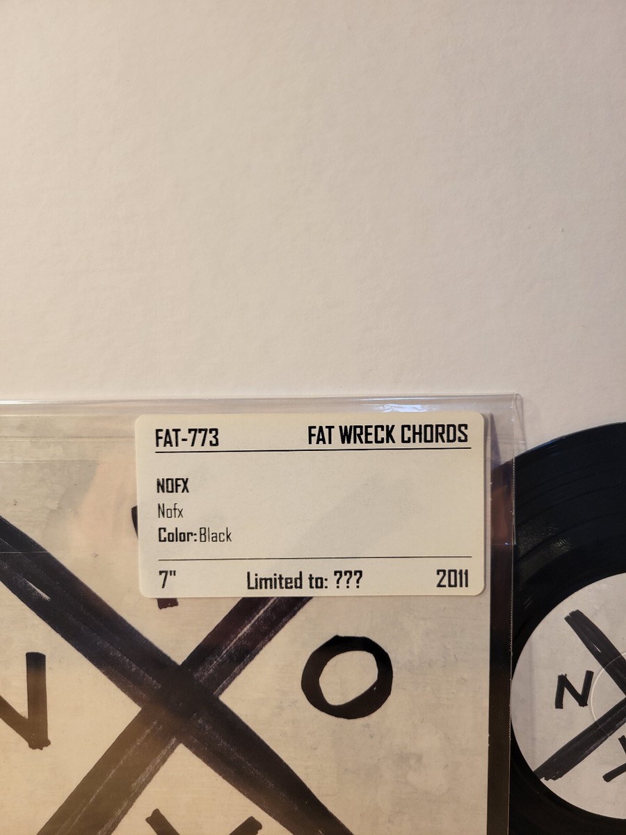 Nofx Self Title Fat Wreck Chords Black Vinyl Punk 7