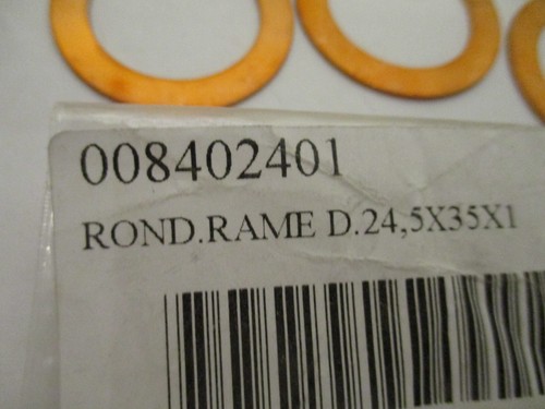 New Genuine Lamborghini Oil Filter Housing Copper Washers X7 008402401 - Picture 3 of 3