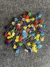 100 Diaper Pins, 2 Inch Diaper Pins, Multi-colors, Heavy Duty, Stainless