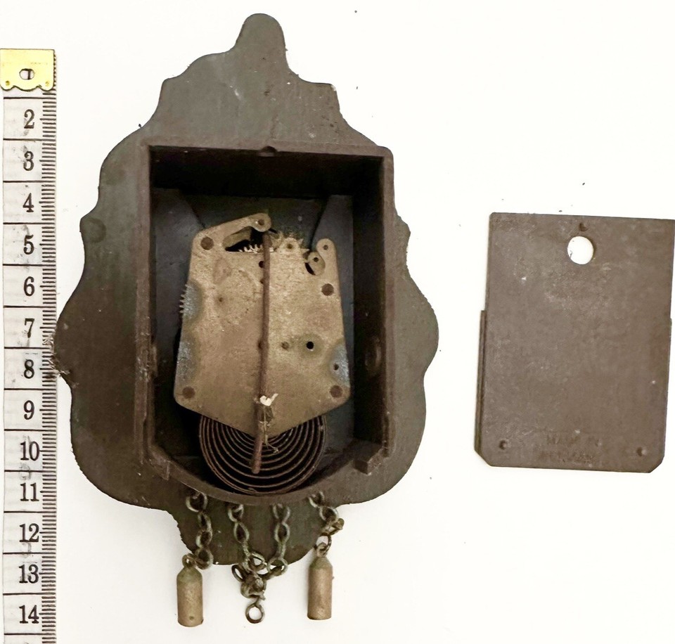 Vintage Clock German Wooden eBay