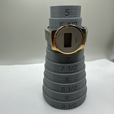 Reloj Timex K Cell de colección para hombre correa plateada cara dorada probado Timex digital