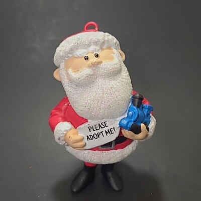 Kurt Adler Santa Train (Rudolph) Please Adopt Me Christmas Ornament 3.75''
