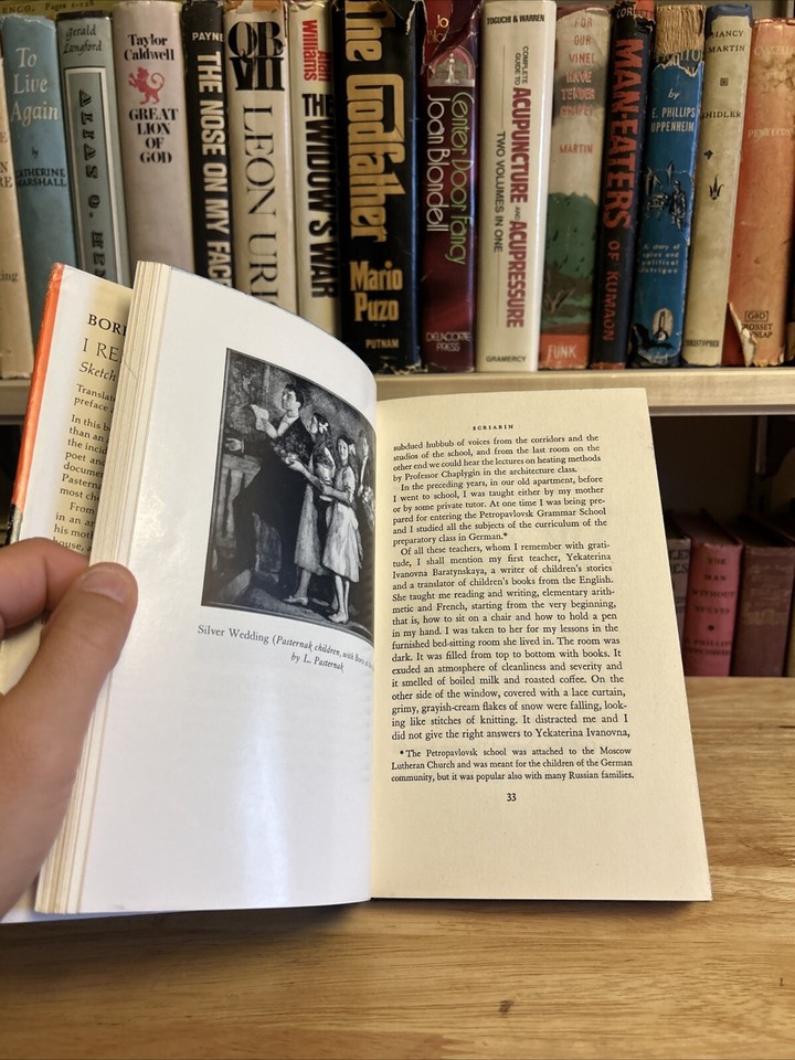 Autobiographyh I Remember: Sketch for an Autobiography by Boris Pasternak HCDJ ...