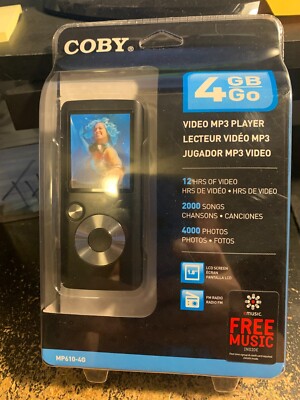 COBY 4GB GB VIDEO MP3 PLAYER VIDEO ~ MP610-4G BRAND NEW 