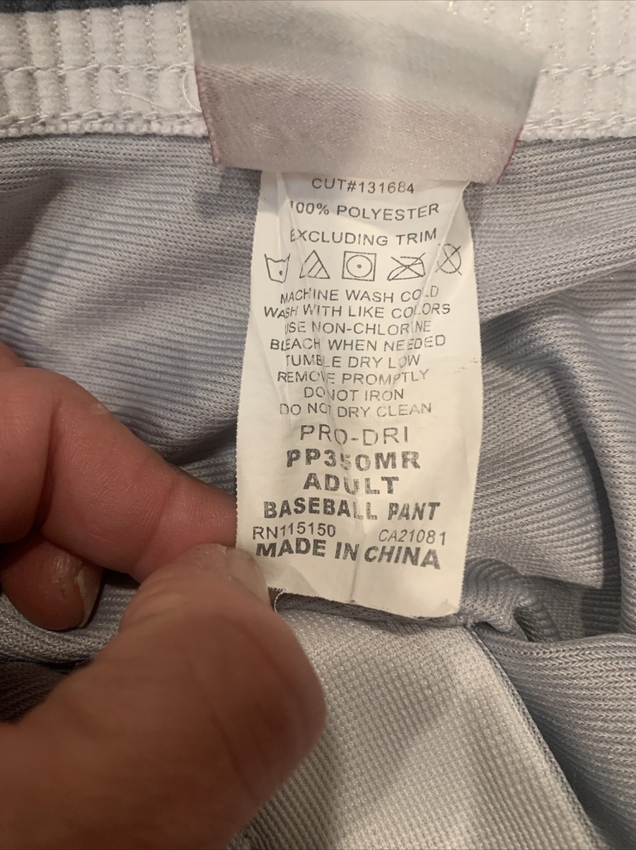 Pantalon De Baseball Rawlings Pro Dri Pour Homme - Gris, Taille 2XL - Occasion