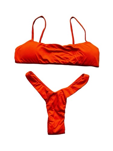 Maillot de bain bikini deux pièces orange fluo Tosh taille S neuf - Photo 4/6