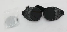 Black Eye Cup  Glasses Dark Lens Steampunk Costuming Goggles     TF