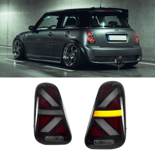 Pair LED Tail Lights For Mini Cooper R50 R52 R53 Sequential Rear Lamps 2002-2006 - Picture 6 of 19