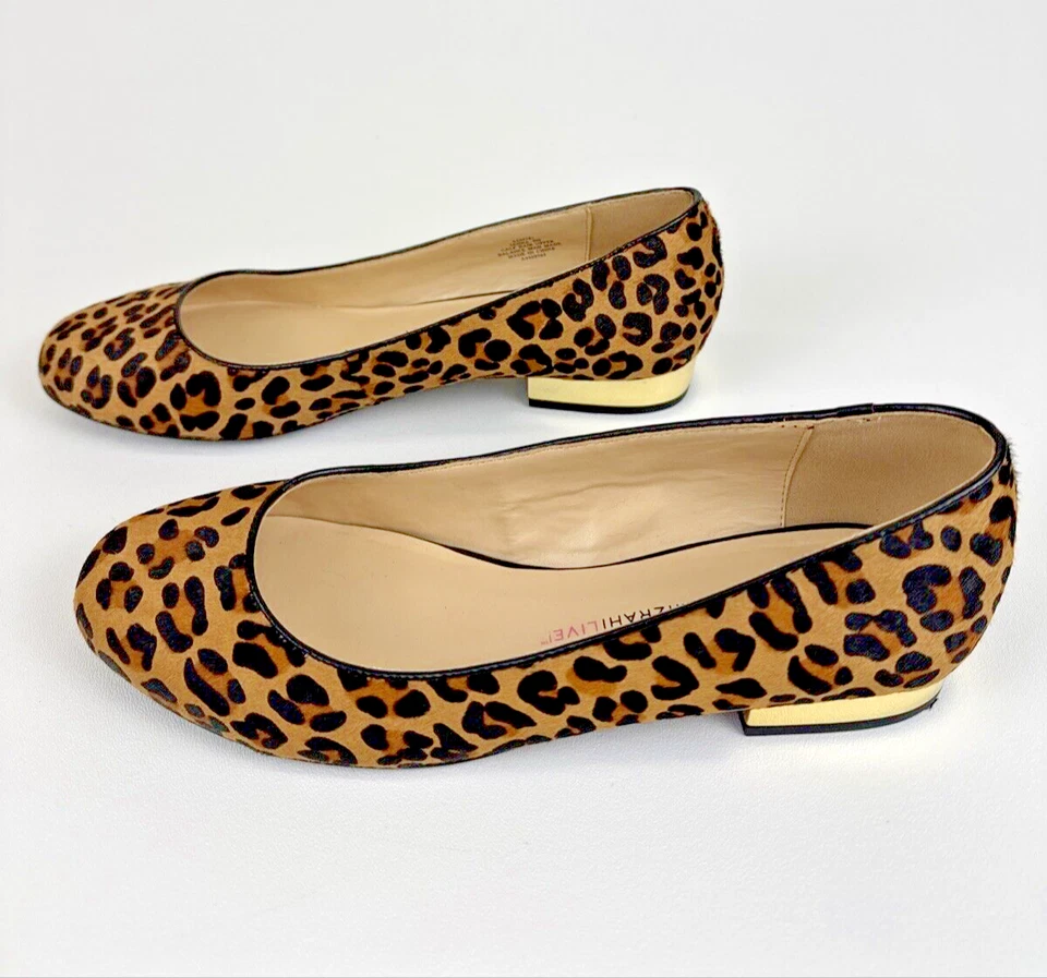 Isaac Mizrahi Live! Zapatos de tacón Janna Leopard Pony para mujer talla 9M nuevos en caja Foto 2 de 4