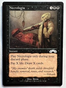 Necrologia - MTG Exodus - LP Uncommon Instant