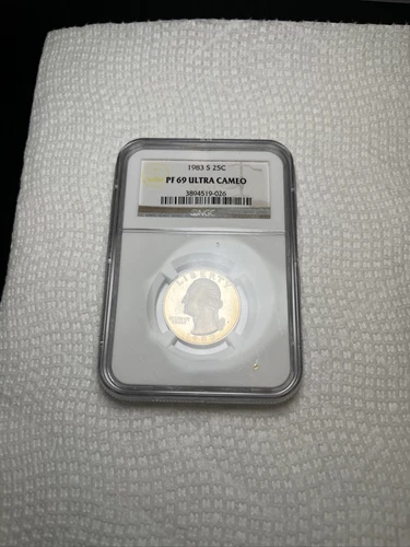 1983 S Washington Quarter PF69 Ultra Cameo NGC Certified