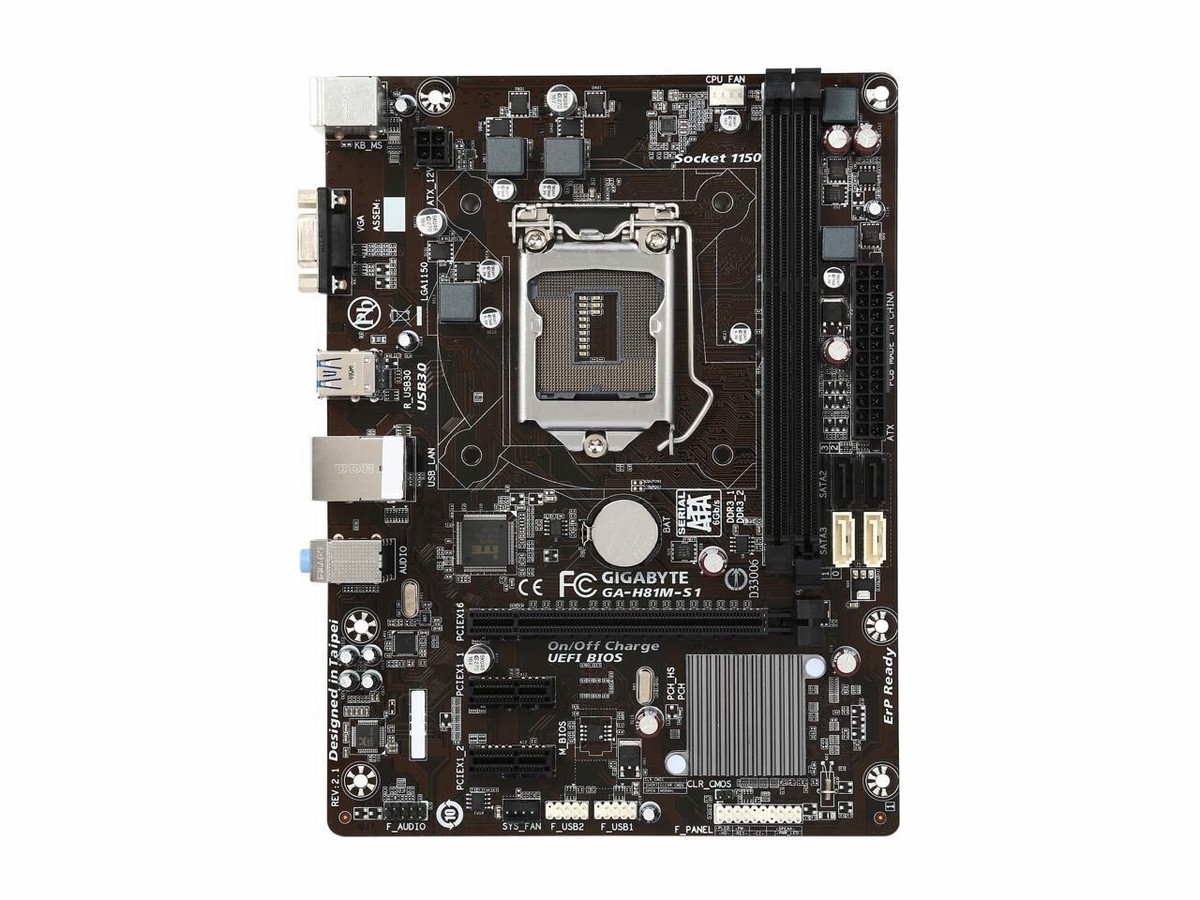 Socket 1150 Ga H81 Ms Fast Motherboard Intel H81 LGA 1150 With SSD