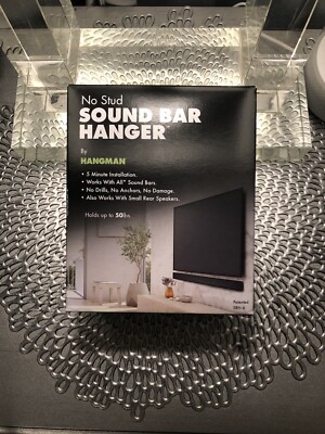 Soundbar Wall Mount Hangman No-Stud Sound Bar Hanger