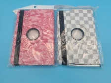 Leather Rotating Stand Case Cover For iPad Mini | Pink and White | You Choose