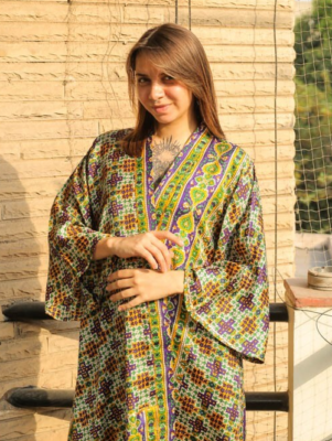 pure silk kimono dressing gown Midi Kimono Pure Silk Robe Knee Length Gown Silk Kimono Robe Orange PS MKMO1229