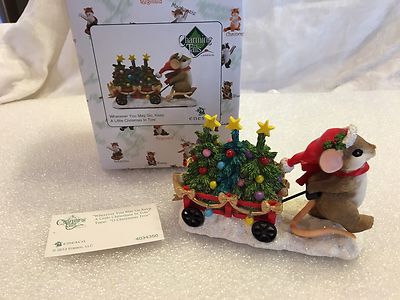 Charming Tails ''WHEREVER YOU MAY GO, KEEP A LITTLE CHRISTMAS IN TOW'' DEAN GRIFF
