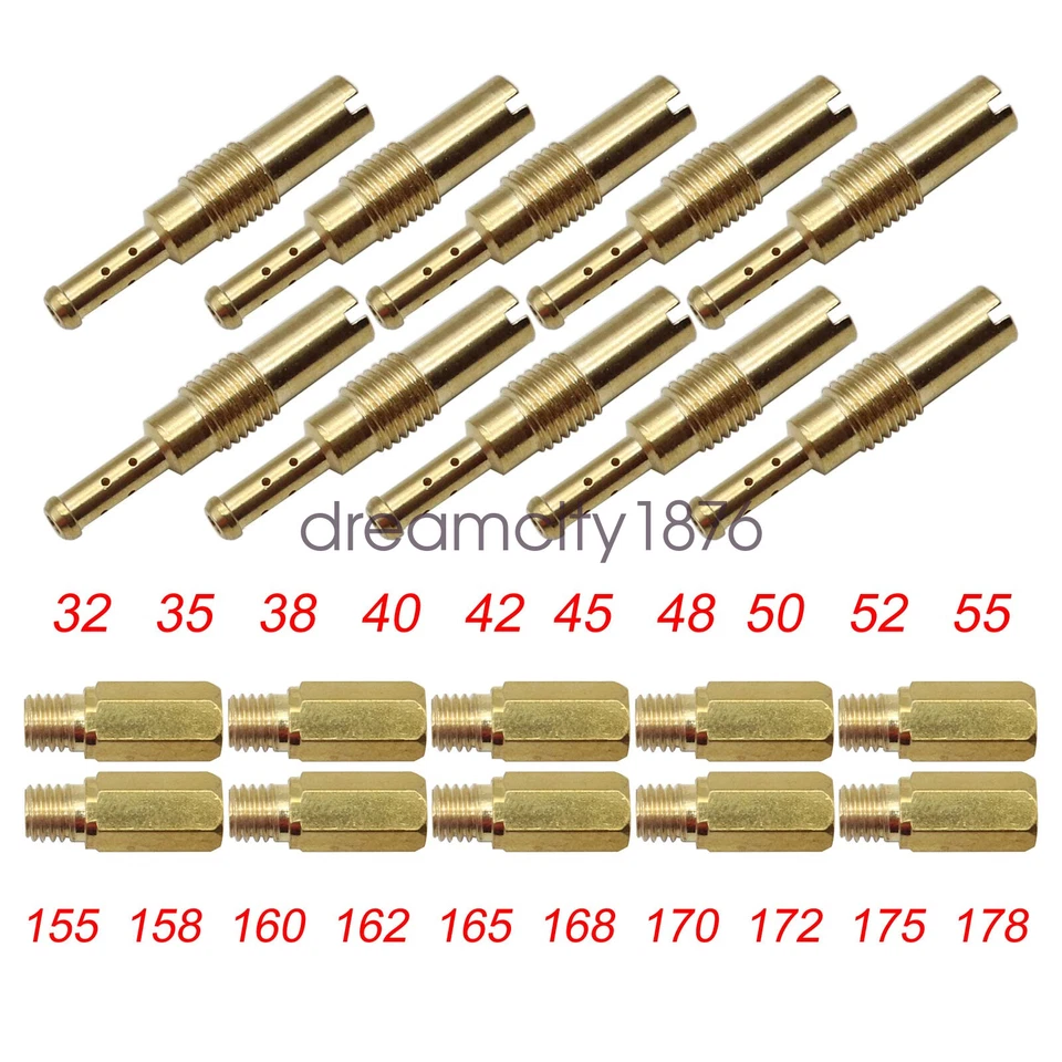 Kit de chorro principal de carburador para Honda CRF125F 2018 10 piezas Slow Pilot Jet 10 piezas Foto 3 de 4