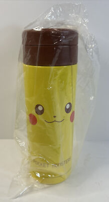 Pikachu Monster Face Pokemon Stainless Steel Bottle Pocket B2
