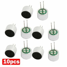 10Pcs- Electret Condenser Microphone Cylindrical High Sensitivity -30-44dB 9x7mm