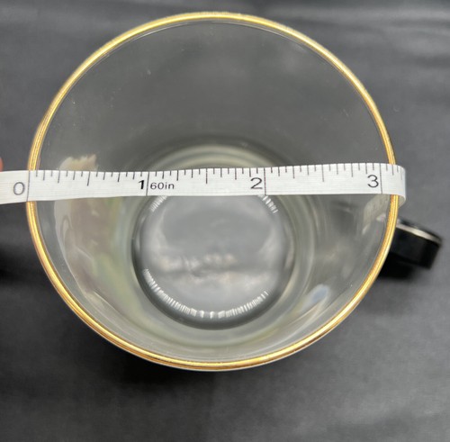 Safari Glasses B. Atwater Signed 3pc Wildlife Gold Rimmed Elephant Jungle VTG - Picture 5 of 6