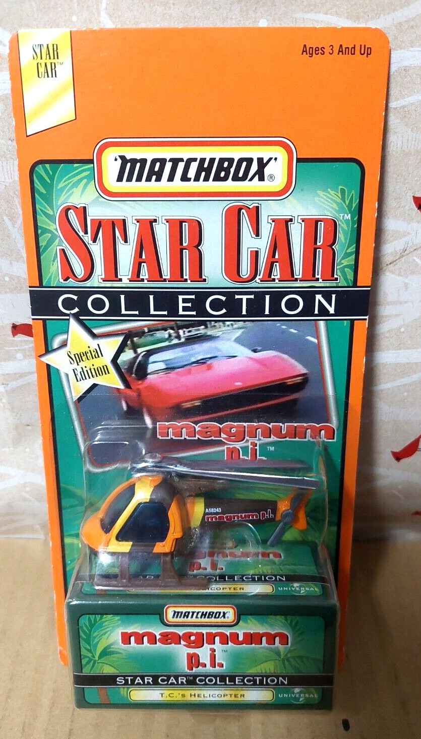 1998 Matchbox Star Car Collection Special edition Magnum P.I. T.C.'s Helicopter