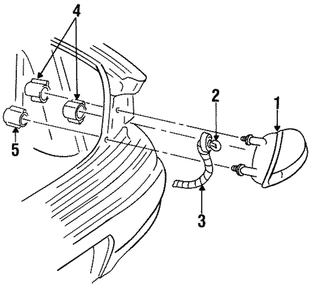 Genuine GM Tail Lamp Assembly 05978586 eBay