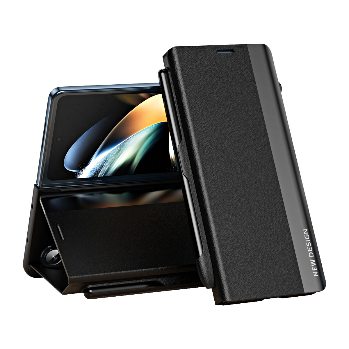 For Samsung Galaxy Z Fold 6 Fold 5 4 3 Magnetic Leather Case with