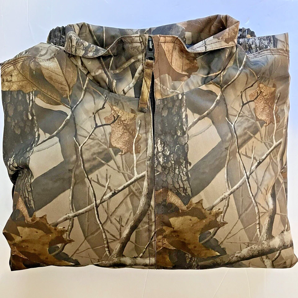 GAME WINNER Men's SZ Large Quilt Lined Hunting Outdoors Camo Full Zip LS Jacket - Image 4 of 4