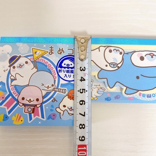 Mamegoma Memo Pad 2 Set Notepad Stationery Sea Animals Blue Kawaii San-X Japan - Picture 12 of 24