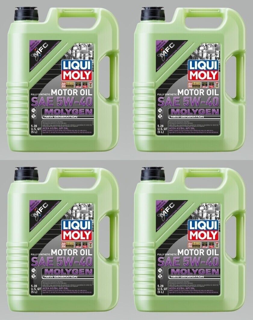 Liqui Moly Set of 4 5L Molygen New Generation SAE 5W-40 Synthetic