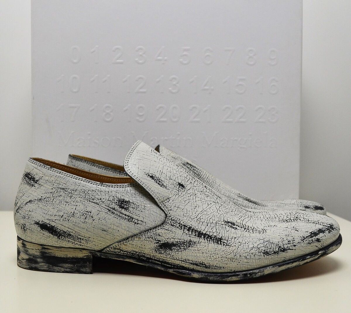 Maison Martin Margiela x H&M Leather Hand Painted Loafers 45 Maison Martin Margiela x H&M Leather Hand Painted Loafers 45