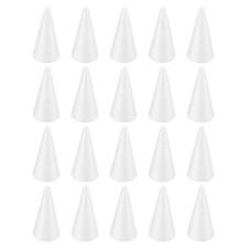 Foam Cones for DIY Arts and Crafts 4.33 x 2.17 Inch Polystyrene Cones for Chr...