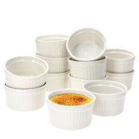 12 Muffin SchäLchen Bianca Weiß 120Ml Mini-Backform Soufflé Auflauf CrèMe BrûLéE