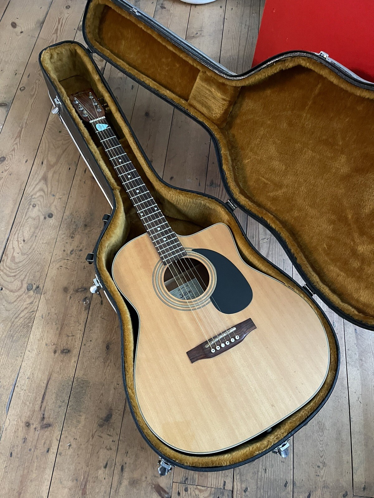 Suzuki Sd335 CE Electro Acoustic Guitar Plus Strong Hard Case | eBay