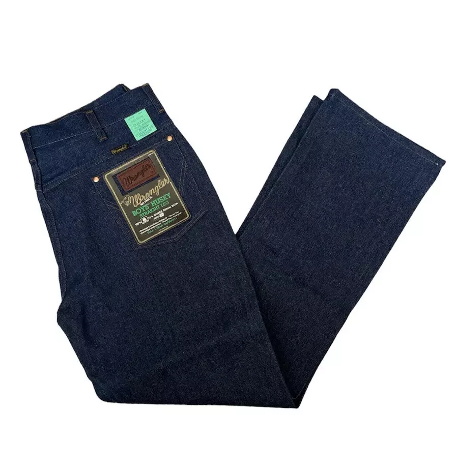 vintage wrangler jeans youth size 20 husky straight leg deadstock vintage wrangler jeans youth size 20 husky straight leg deadstock