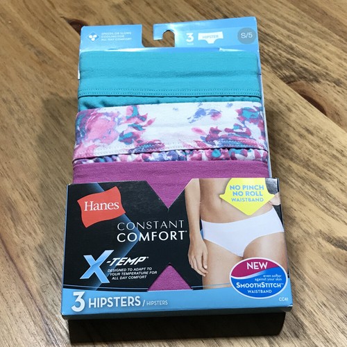 Hanes Constant Comfort Hipster Panties Size Small 5 Womens Underwear 3 Pack New - Picture 8 of 8