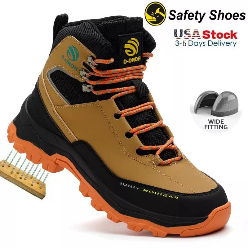 Waterproof Work Boots Mens Safety Shoes Steel Toe Botas De Trabajo Para Hombre
Opens in a new window