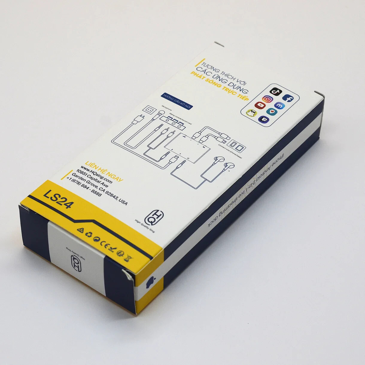 LS24 Livestream Dock – Mic Input, Stereo Audio, Karaoke Recording via Smartphone