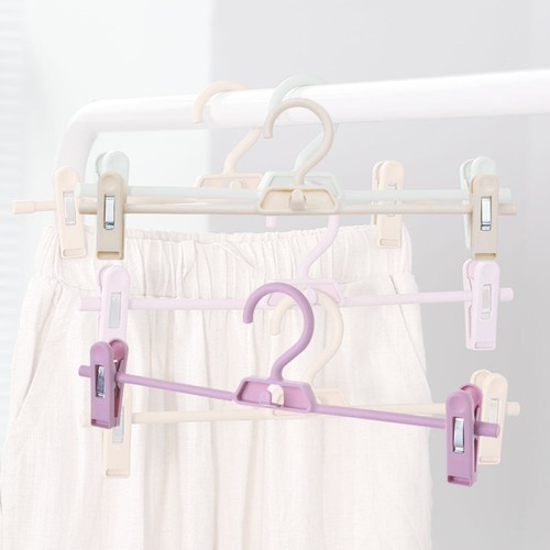 10 Pcs Pants Clothes Rack Clips for Hanging Trousers Hangers Anti-slip