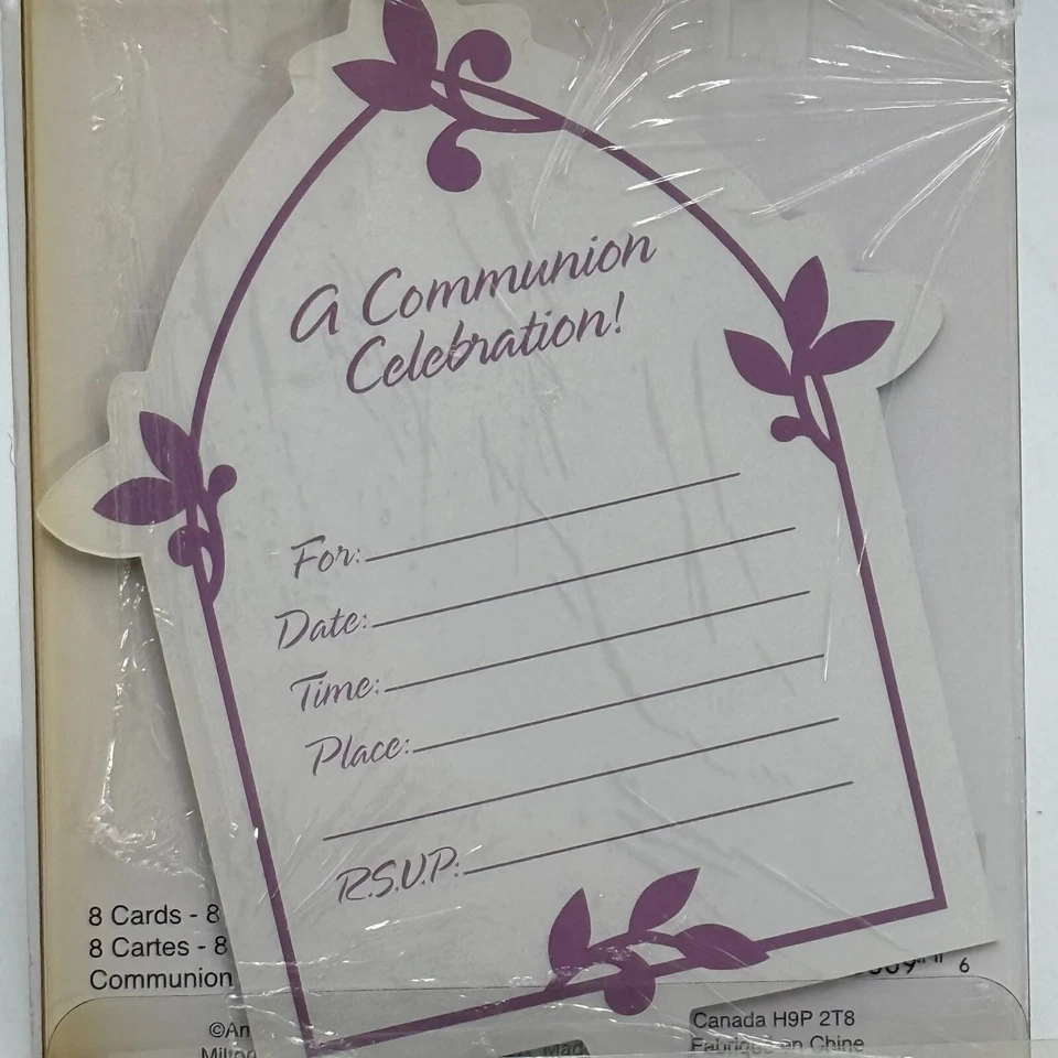 48 First Communion Invitaion Join Us Invite Catholic Church 5x6" Cards/Envelopes - Image 4 of 4