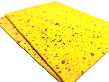 FLY TYING FOAM - MOTTLED RED GOLD - 2mm EVA FOAM - Fly Tying Material - 2pc.
