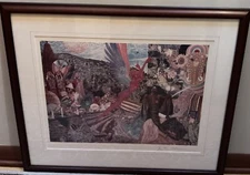 “Annunciation” By Mati Klatwein, Santana “Abraxas”  Lithograph 31 X 25 See Desc