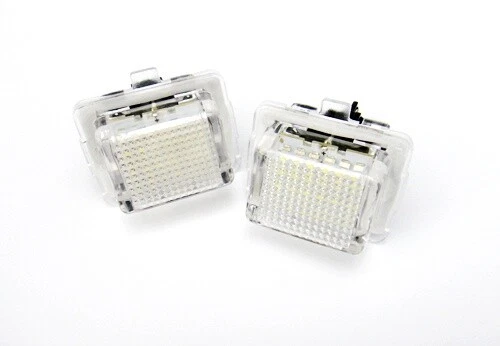 2x White LED License Plate Light For Mercedes W204 W212 W221 W222 C207 C117 R231 - Image 3 of 4