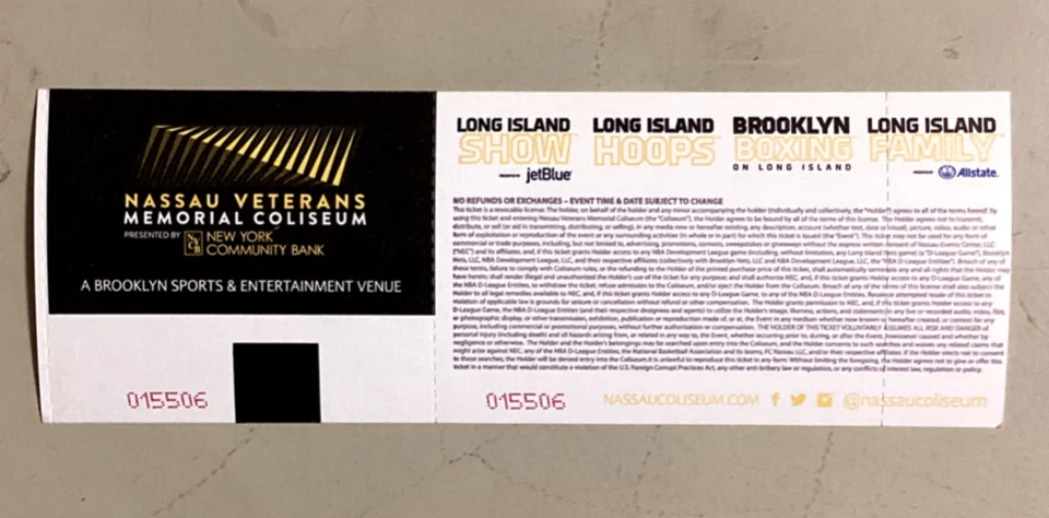 BILLY JOEL - 4/5/2017 - Nassau Coliseum - Uniondale, NY - Image 2 of 2