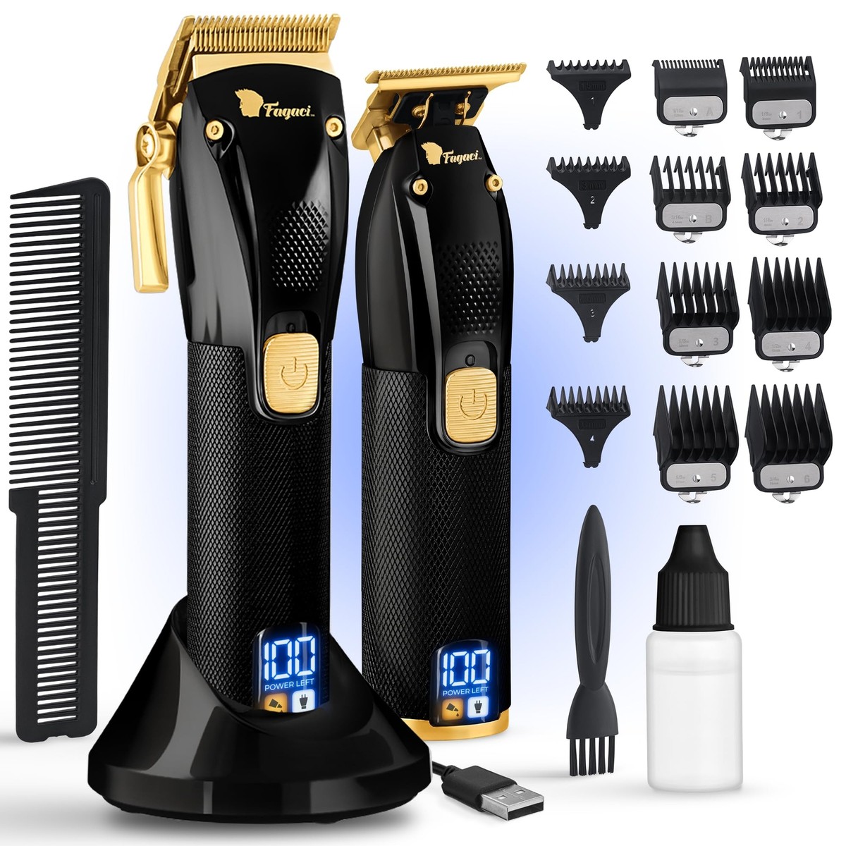 Professional Hair Clippers for Men Set Turbo Power with Precise