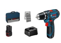 Akku-Bohrschrauber Gsr 12V-15 Professional, 12Volt (Blau/Schwarz, 2X Li-Ionen Ak