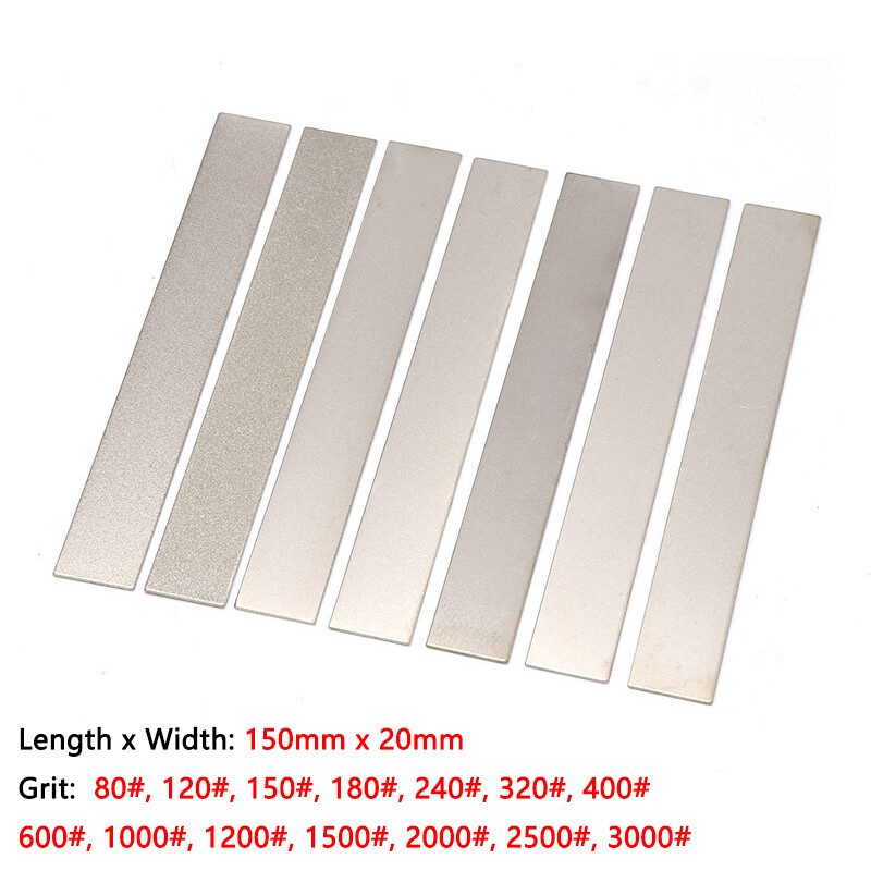 Rectangular 150mmx20mm Diamond Grinding Disc Lapping Film Polish Sharpening Tool