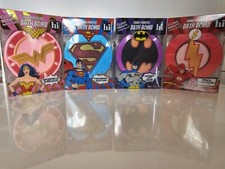 Set Of 4 DC Hand painted Bath Bombs Superman, Wonder Woman, Batman, The Flash